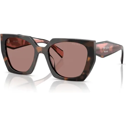 Opalton Quadratische Sonnenbrille , Damen, Größe: 53 MM - Prada - Modalova