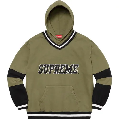 Limited Edition Hockey Hoodie Light Olive , male, Sizes: L - Supreme - Modalova