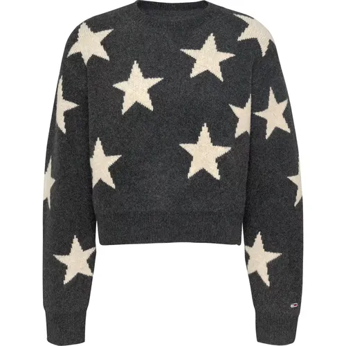 Starry Night Sweater , female, Sizes: XS, S, M - Tommy Jeans - Modalova