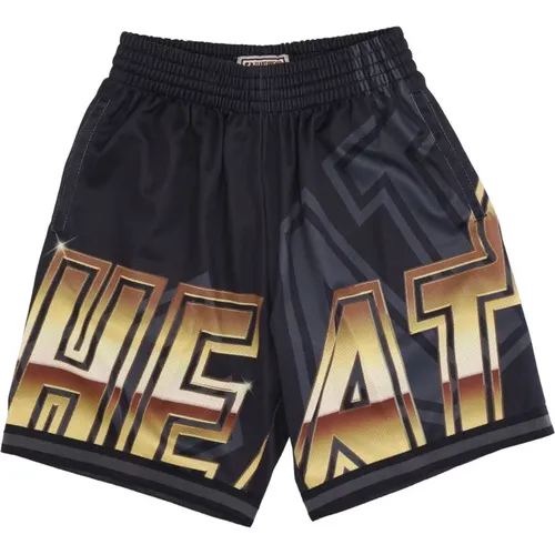 Miami Heat Basketball Shorts , Herren, Größe: L - Mitchell & Ness - Modalova