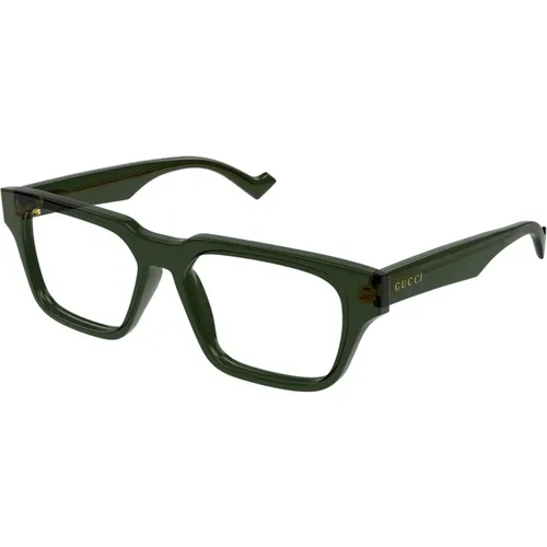 Grüne Brillengestelle , unisex, Größe: 53 MM - Gucci - Modalova