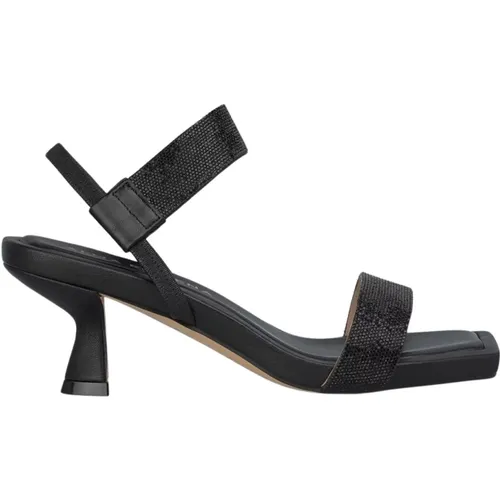 Crystal Strap Heel Sandal , female, Sizes: 3 UK, 7 UK, 4 UK - Alma en Pena - Modalova