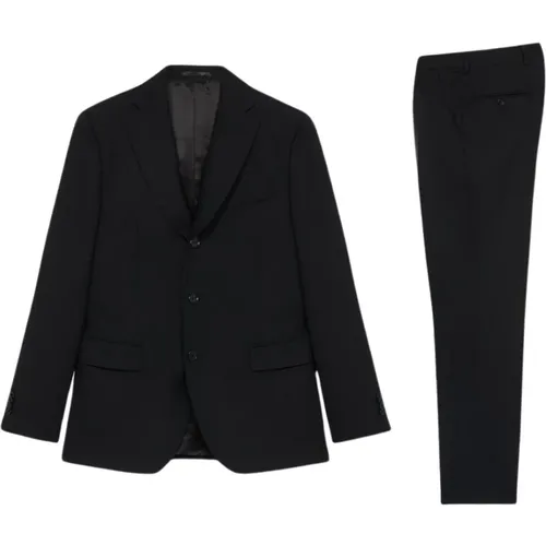 Schwarzer Anzug aus Jungfrau-Wolle,Marineblauer Anzug aus reiner Wolle,Grauer Anzug aus reiner Schurwolle - Brooks Brothers - Modalova