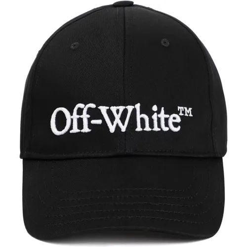 Schwarze Baseballkappe mit weißem Logo - Off White - Modalova