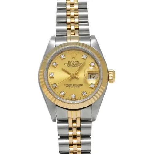 Pre-owned Stainless Steel watches , female, Sizes: ONE SIZE - Rolex Vintage - Modalova