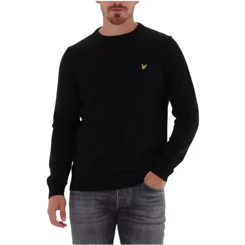 Crew Neck Lambswool Blend Jumper , Herren, Größe: S - Lyle & Scott - Modalova