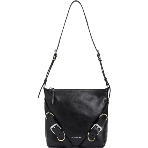 Leather Small Bag with Logo , female, Sizes: ONE SIZE - Givenchy - Modalova