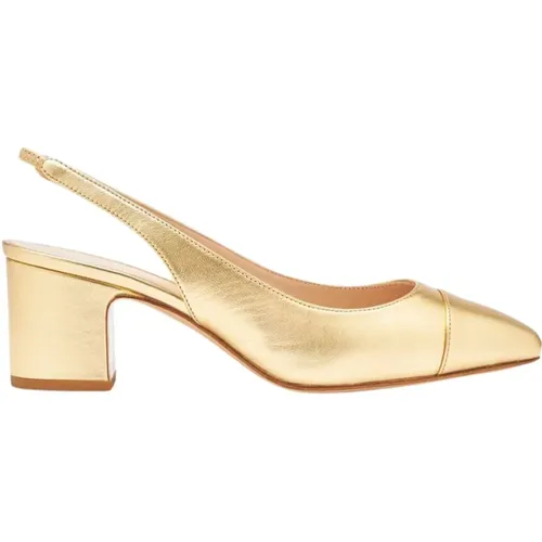 Klassische Miranda Gold Slingback Pumps , Damen, Größe: 36 EU - Scarosso - Modalova