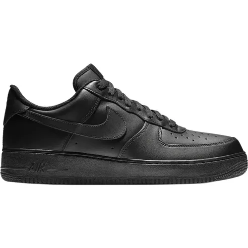 Schwarze Ledersneakers , unisex, Größe: 38 1/2 EU - Nike - Modalova
