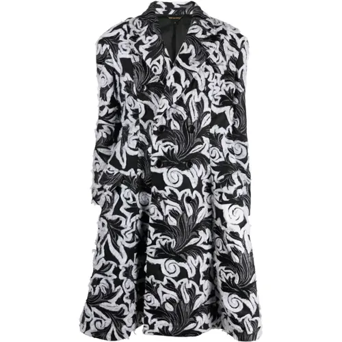 Embroidered Double-Breasted Coat , female, Sizes: S - Comme des Garçons - Modalova