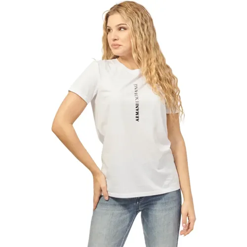 T-Shirts , Damen, Größe: L - Armani Exchange - Modalova