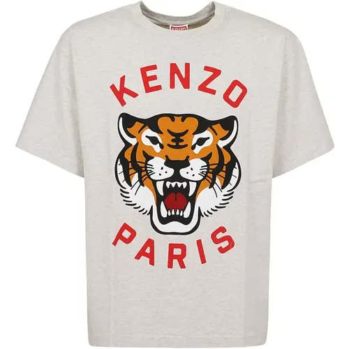 Lucky Tiger Oversize T-Shirt , male, Sizes: 2XS - Kenzo - Modalova