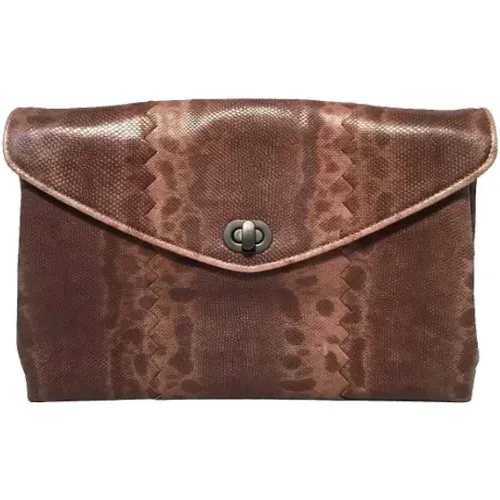 Pre-owned Leather clutches , female, Sizes: ONE SIZE - Bottega Veneta Vintage - Modalova