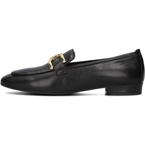 Schwarzer Loafer mit Trendigen Akzenten , Damen, Größe: 36 EU - Unisa - Modalova