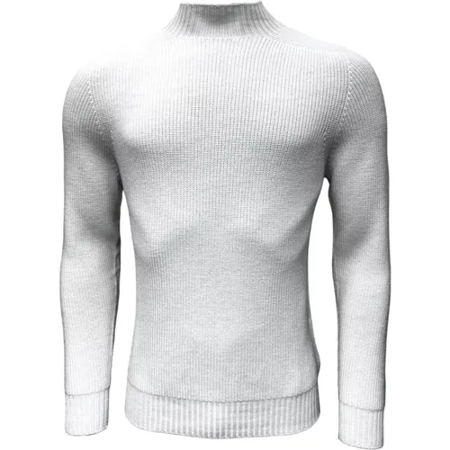 Rainwool Turtleneck Pullover Weiß , Herren, Größe: 2XL - Gran Sasso - Modalova