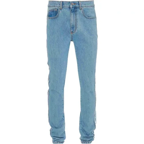 Blaue Twisted Slim Fit Jeans - JW Anderson - Modalova