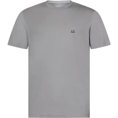 Grey T-shirts and Polos with Goggle Hood Graphic Print , male, Sizes: M, S - C.P. Company - Modalova