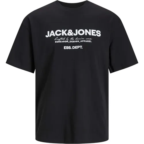 T-Shirt , Herren, Größe: L - jack & jones - Modalova