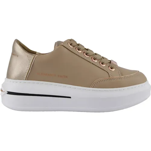 Stylische Camel Sneakers für Männer , Damen, Größe: 40 EU - Alexander Smith - Modalova