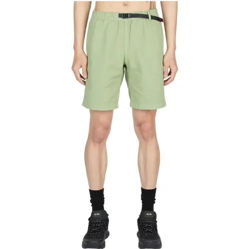 Baumwoll-Twill Shorts mit Schnallen Gürtel , Herren, Größe: M - Gramicci - Modalova