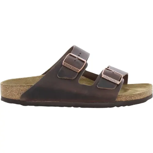 Braune Arizona Herrensandalen , Herren, Größe: 39 EU - Birkenstock - Modalova