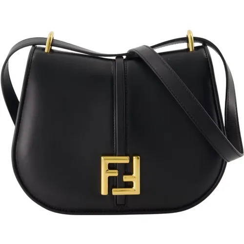 Leder Crossbody Tasche mit Druckknopfklappe - Fendi - Modalova