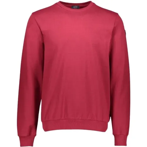 Bordeaux Felpa Sweatshirt , Herren, Größe: XL - PAUL & SHARK - Modalova