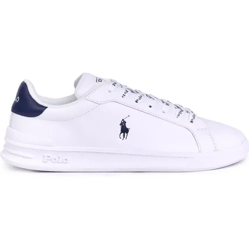 Newport Navy Leather Sneakers , male, Sizes: 5 UK - Polo Ralph Lauren - Modalova