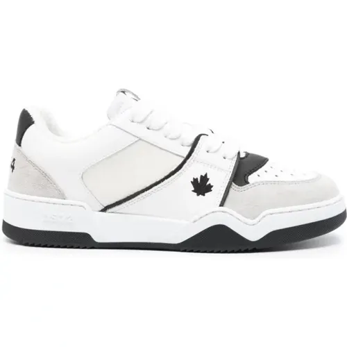 Bianco Nero Sneakers , Damen, Größe: 38 EU - Dsquared2 - Modalova