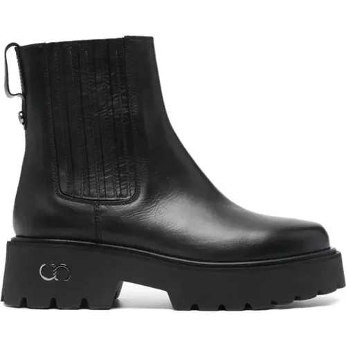 Schwarze Casual Stiefeletten , Damen, Größe: 38 EU - Casadei - Modalova