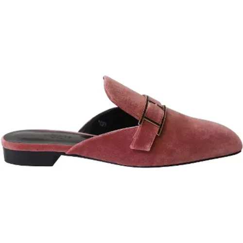 Pre-owned Velvet flats , female, Sizes: 5 1/2 UK - Hermès Vintage - Modalova