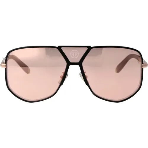 Hexagon Sunglasses with Plein Power , male, Sizes: 61 MM - Philipp Plein - Modalova
