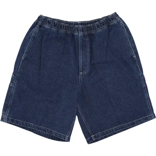 Denim Zimmermann Shorts Stone Wash Indigo , Herren, Größe: XL - Obey - Modalova