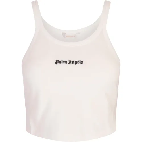 Tank Top with Logo , female, Sizes: M, L, S - Palm Angels - Modalova