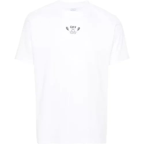 Off , Off T-shirts and Polos , male, Sizes: S - Off White - Modalova