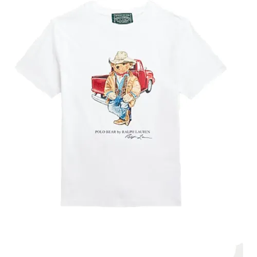 Weißes Bären T-Shirt - Polo Ralph Lauren - Modalova