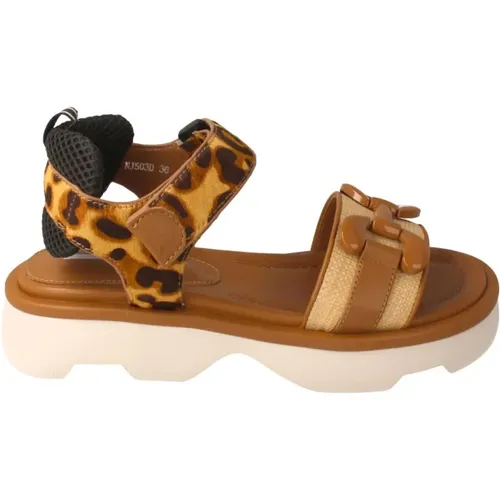 Flat Sandals , female, Sizes: 3 UK - Jeannot - Modalova