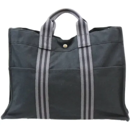 Gebrauchte Hermès-Tasche aus schwarzem Canvas - Hermès Vintage - Modalova