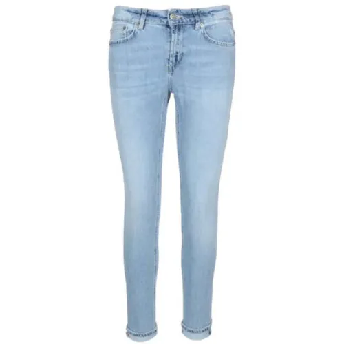 Hellblaue Slim-fit Jeans , Damen, Größe: W28 - Dondup - Modalova