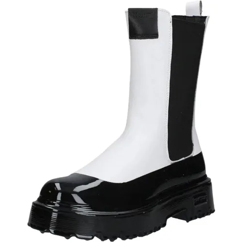 Weiße flache Schuhe mit D Beatle Fondo Gommatto , Damen, Größe: 38 EU - Cult - Modalova