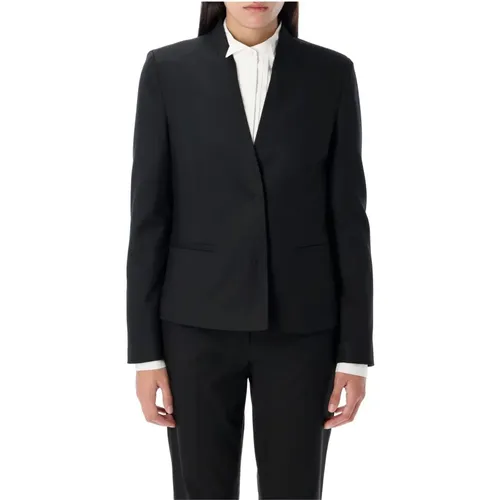 Schwarze Jacke Douglas Blazer Stilvoll , Damen, Größe: M - The Garment - Modalova