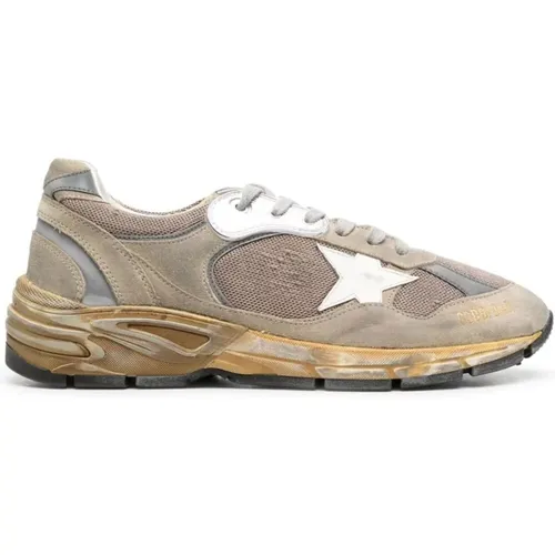 Vater Stern Leder Laufschuhe - Golden Goose - Modalova