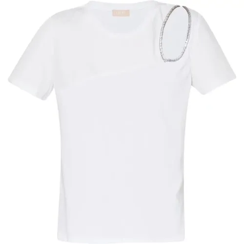 Lässiges Baumwoll-T-Shirt in Verschiedenen Farben , Damen, Größe: S - Liu Jo - Modalova