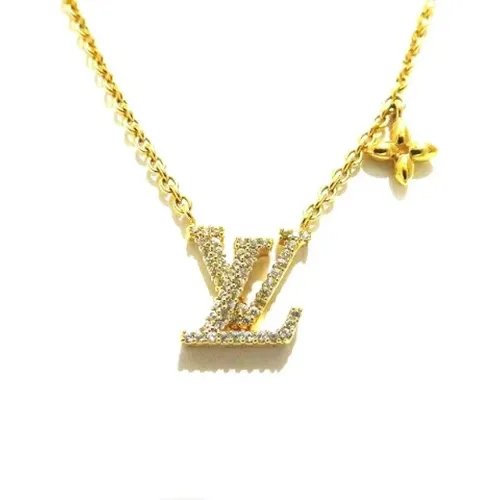 Pre-owned Metal necklaces , female, Sizes: ONE SIZE - Louis Vuitton Vintage - Modalova