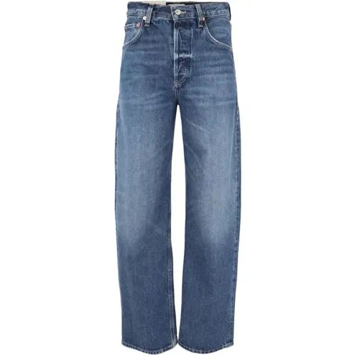 Vintage-inspirierte Baggy Cuffed Crop Jeans , Damen, Größe: W24 - Citizens of Humanity - Modalova