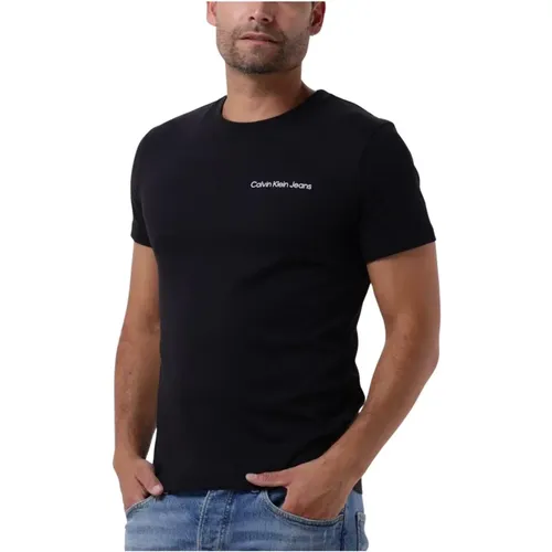 Herren Polo T-Shirt Brust Institutional , Herren, Größe: XS - Calvin Klein - Modalova