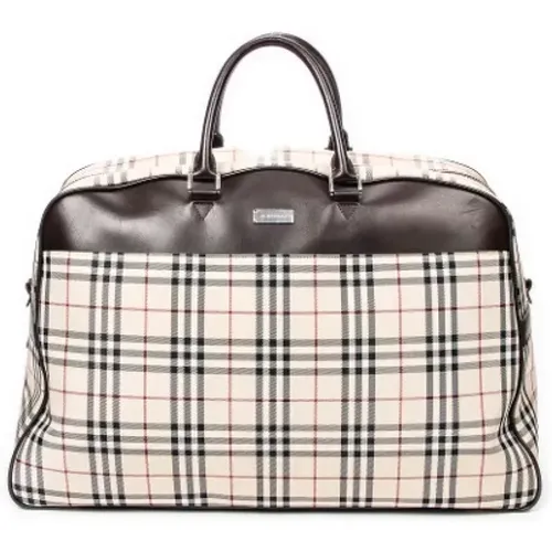 Pre-owned Canvas travel-bags , female, Sizes: ONE SIZE - Burberry Vintage - Modalova