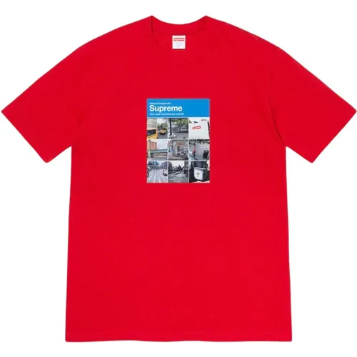 Rotes Verify Tee Limited Edition , Herren, Größe: M - Supreme - Modalova