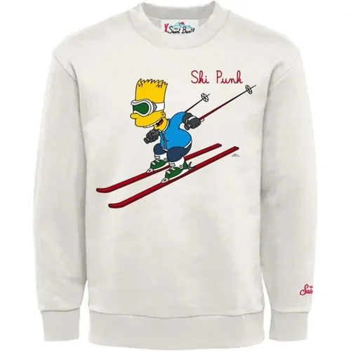 Hutton N Sweatshirt mit Comic-inspiriertem Design - MC2 Saint Barth - Modalova