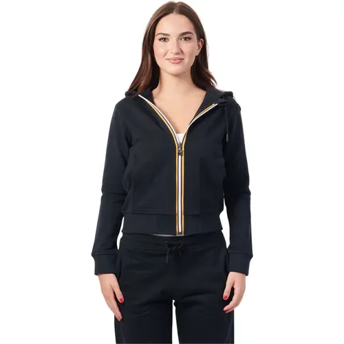 Schwarze Fleece-Sportjacke Deline - K-way - Modalova